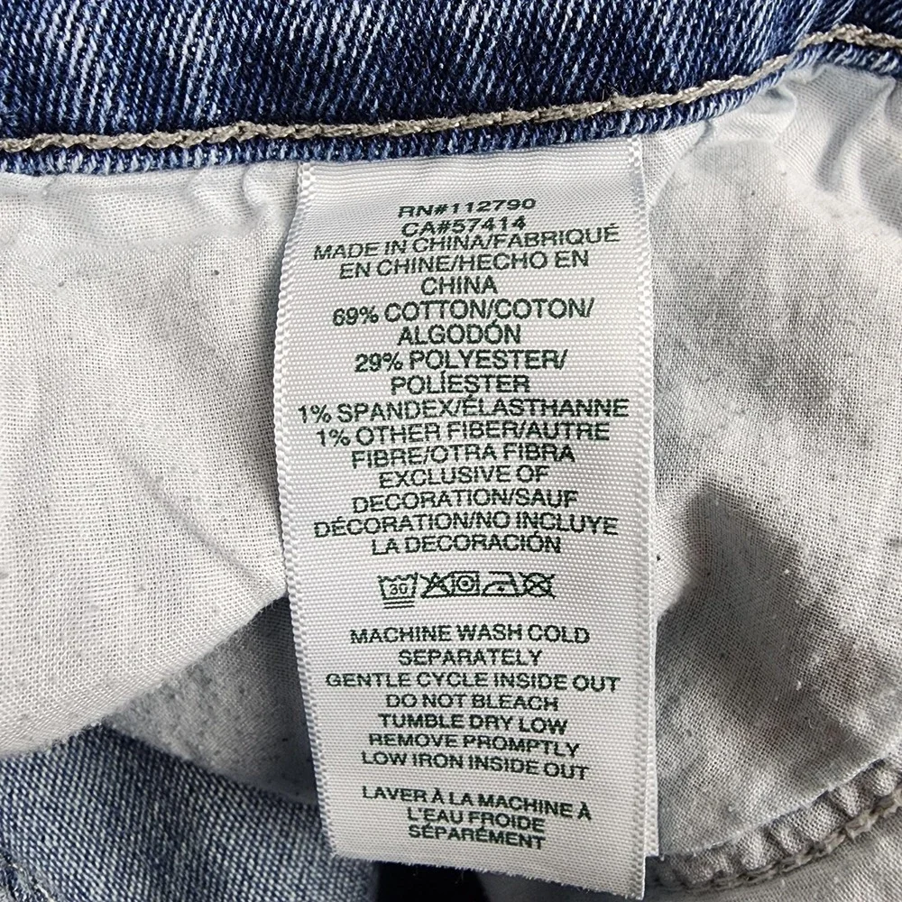 True Religion Rocco SN Flap Skinny Jeans Mens 29x31 Light Wash Distressed Denim